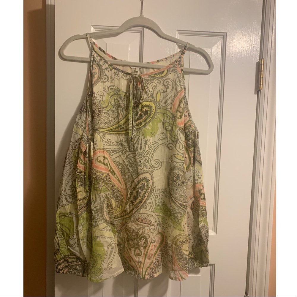 NWT! Next Paisley Cold Shoulder Blouse